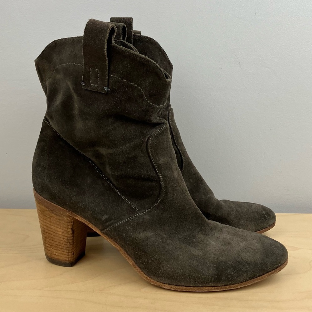 Alberto Fermani Women’s Size 41 / 10.5-11 Brown Suede Heeled Western Boots